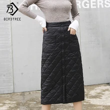 Плюс 3XL, Осень-зима, Корейская женская юбка, повседневная, черная, элегантная, на пуговицах, с карманами, теплая, тонкая, до колена, юбки D89404L