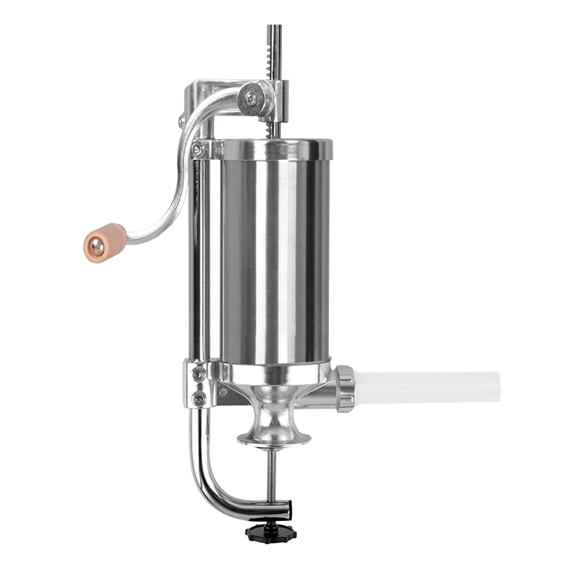  2.5 lbs Homemade Manual Stainless Steel Sausage Filler Sausage Maker Sausage Syringe Kitchen Meat T - 32757311625