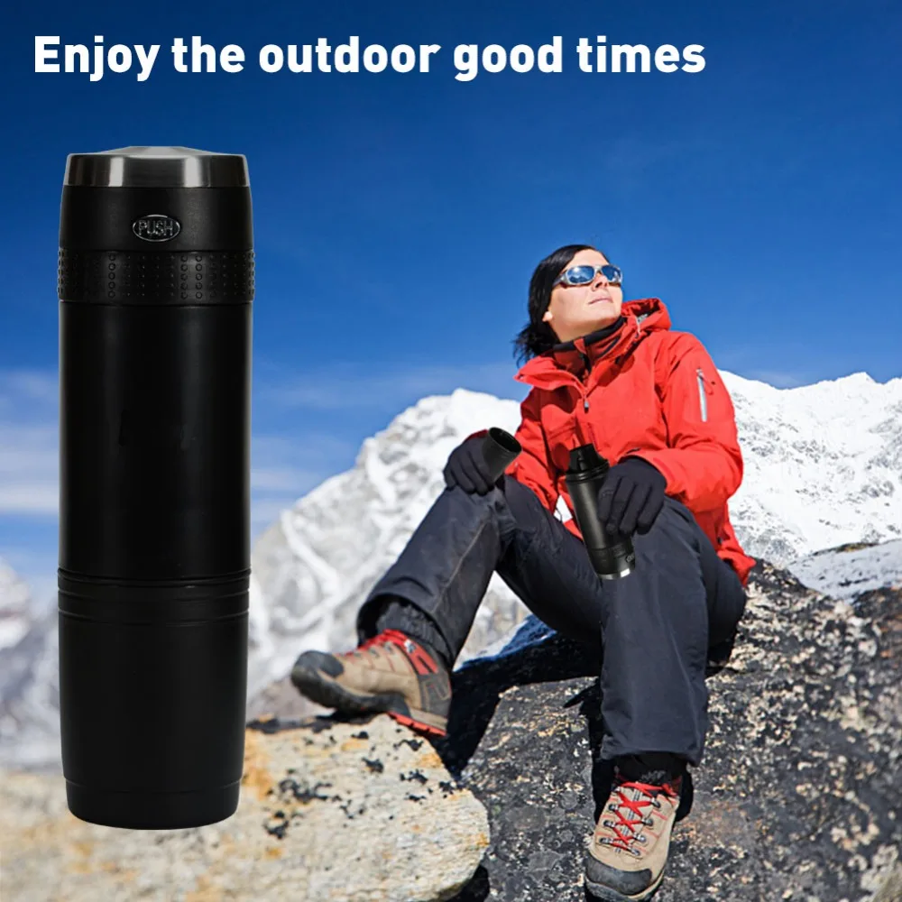 

Portable Electric Coffee Machine Fit for K-Cup And Other Coffee Capsules - Home Office Travel Camping Black -30