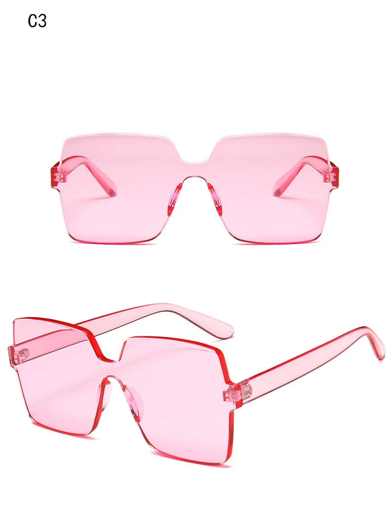 Модные оправы Квадратные Солнцезащитные очки для женщин квадратная оправа прозрачные солнцезащитные очки оттенок без оправы Винтаж UV400 очки