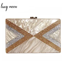 Высококачественная акриловая вечерняя сумка с блестками для женщин, модные женские клатчи, Женская сумочка, мини сумка-тоут на цепочке, сумка на плечо ZD1223