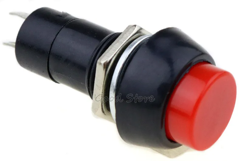 1 шт. 12 мм красный PBS-11A PBS-11B кнопочный переключатель автоматический замок/Мгновенный DIY переключатель электронные переключатели компоненты аксессуары