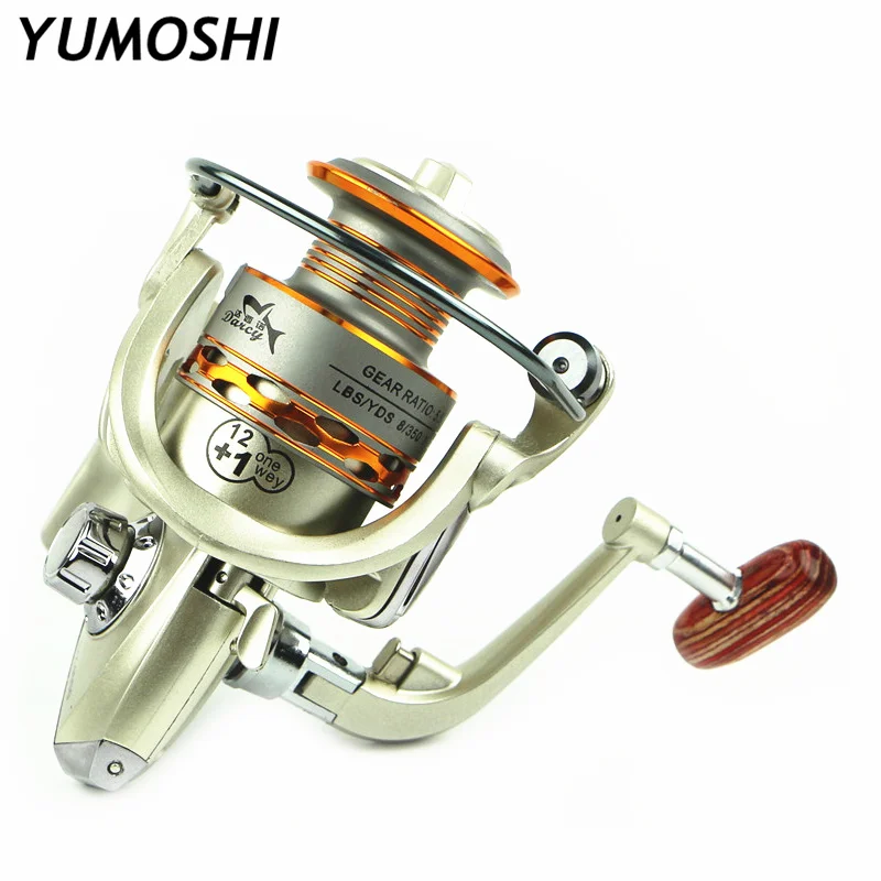 

12+1BB Pre-Loading Spinning Fishing Wheel 5.5:1 Metal Wire Cups Plastic Body Crap Fishing Reel 1000-7000 Spinning Fishing Reel