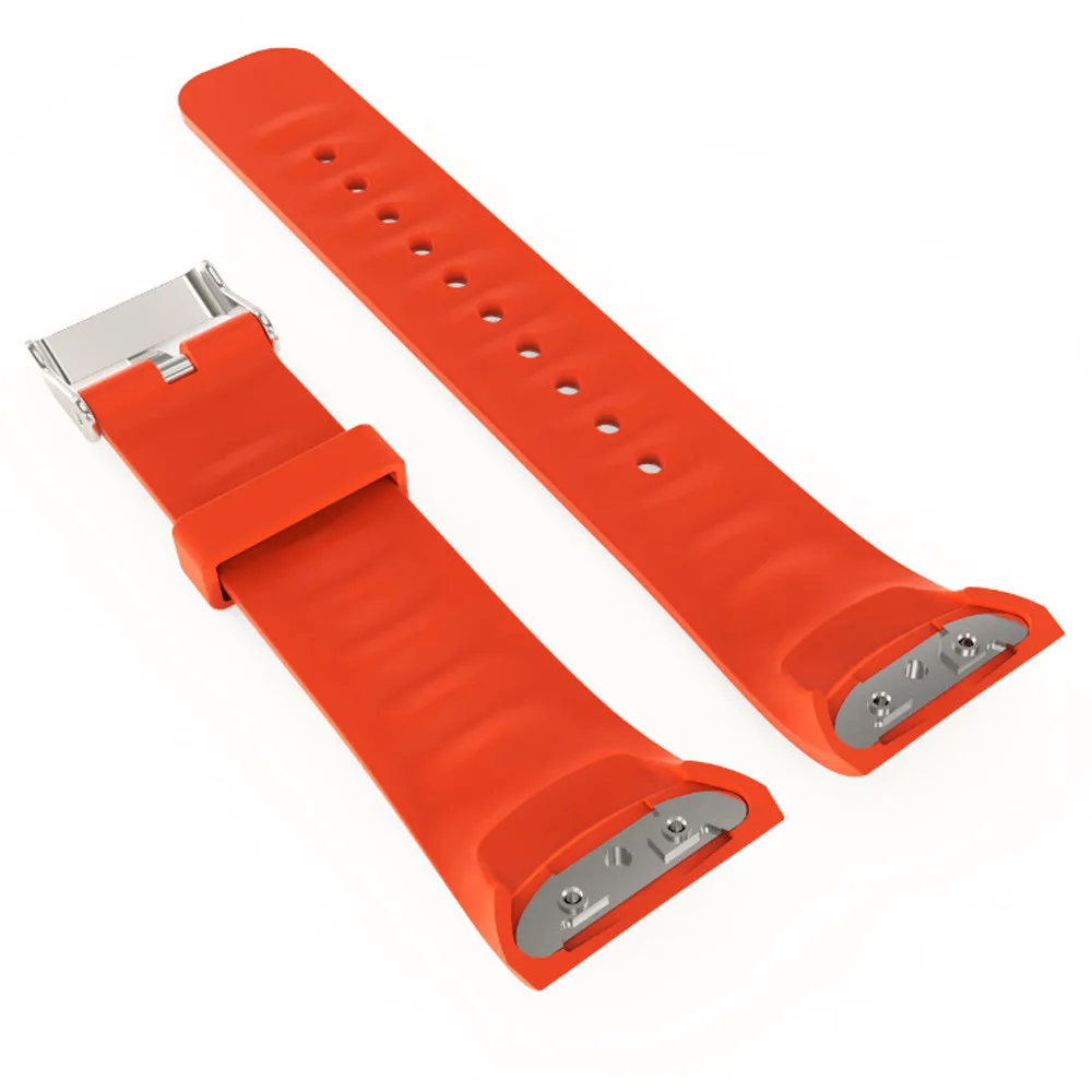 ZENHEO, ремешок для часов, роскошные спортивные силиконовые часы, сменный ремешок для samsung gear Fit 2 SM-R360, спортивный ремешок для часов, браслет - Цвет: Orange red