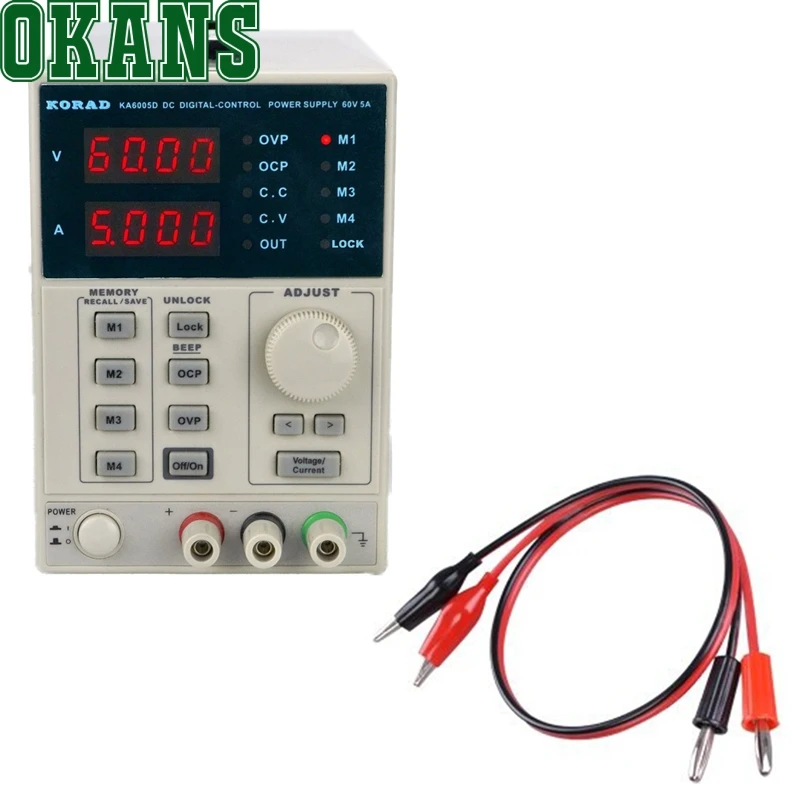 KORAD KA6005D-прецизионный Регулируемый 60V 5A DC Линейный источник питания Цифровой |