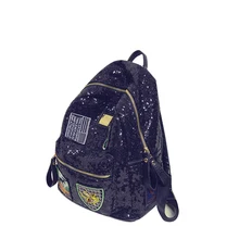 Stylish Sequin Backpack Women 2016 New Daypack Fashion Paillette PU Packsack Ladies Black Silver Hot Pink Casual Cartoon Bag