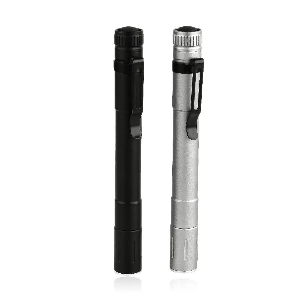 Multifunctional Mini Aluminum LED Flashlight Pen Light Pocket Torch