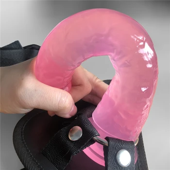 New 210*35mm Realistic Jelly Dildo Harness Strapons Fake Penis dildo pants Sex Game Strap on Dildos Sex Toys for lesbian or gay 4