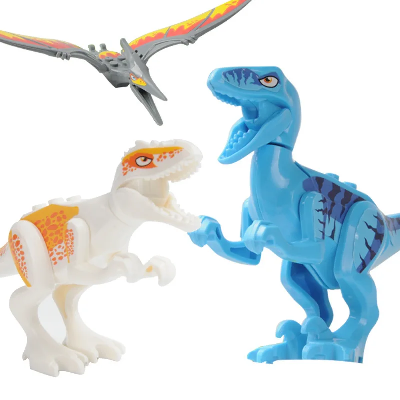 Динозавр Юрского периода фигурки животных дикие строительные блоки Playmobil