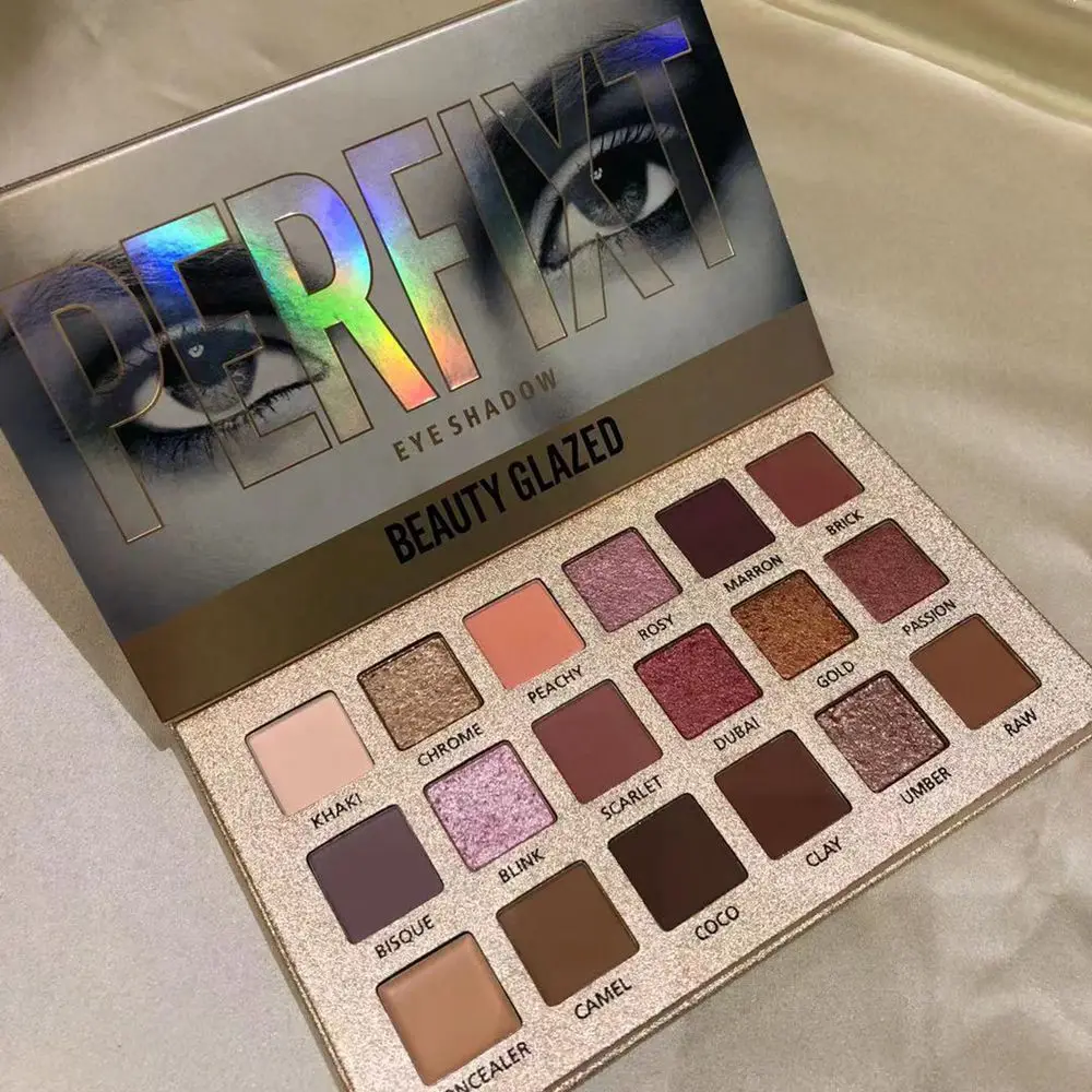 

Beauty 18 Color Glitter Matte Eyeshadow Pallete Fashion Soft Nude Makeup EyeShadow Metallic Eyeshadow palette maquillage yeux
