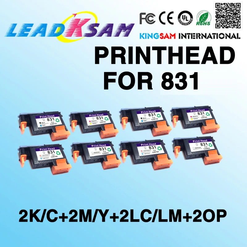 2 комплекта/8 шт. печатающей головки совместимый для hp831 CZ677A CZ678A CZ679A CZ680A 831 латекс 310