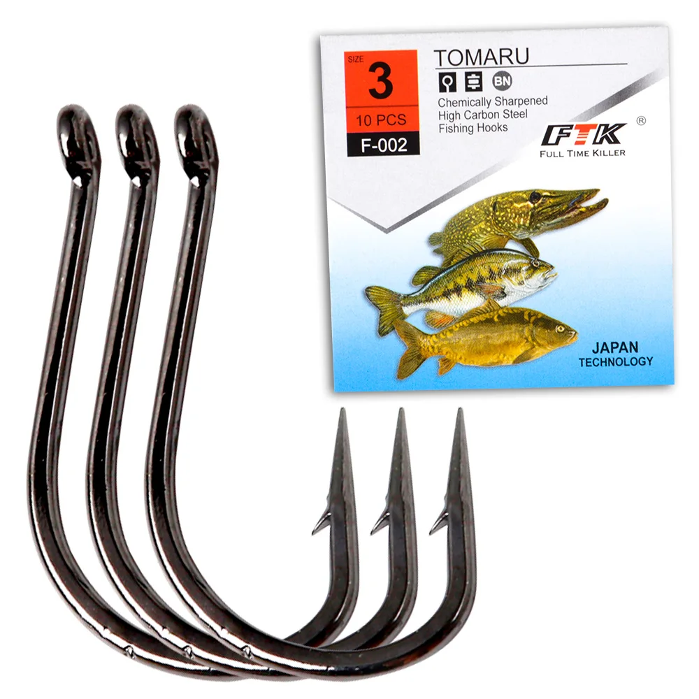

Fishing Hook Tomaru 10PCS/LOT Size3#-Size13# Fishing Barbed Carp Catfish Anzol Peche Japan Tackle