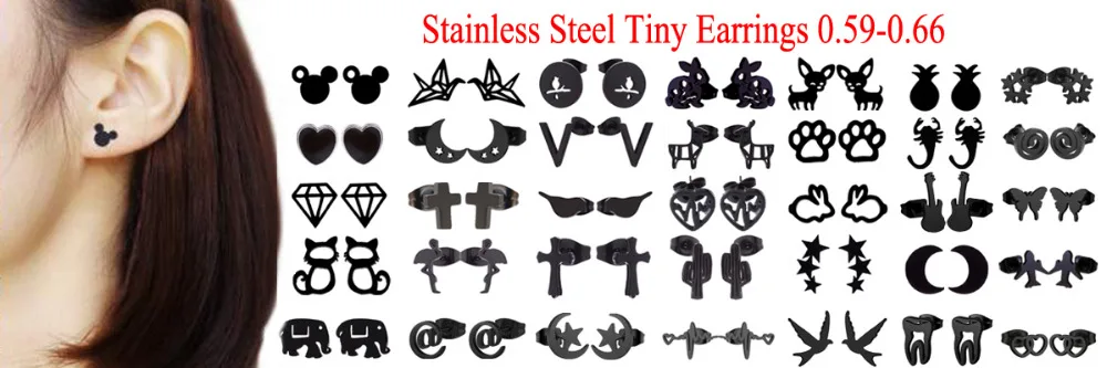 Yiustar New Arrival Romantic Earings for Girls Kids 304 Stainless Steel Stud Earrings Cute Tiny Love Earrings Jewelry Kids Gifts