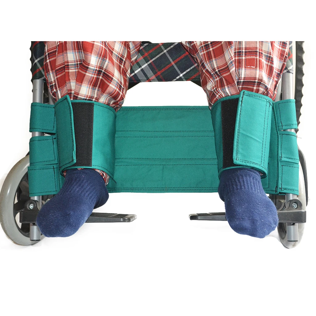 Adjustable Cotton Cloth Wheelchair Leg Strap Sea Belt for Disabled Patients