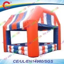 Воздуха, 4x4x4 mH рекламировать надувные Cube кабины укрытие палатка, надувные карнавал события партия Бут