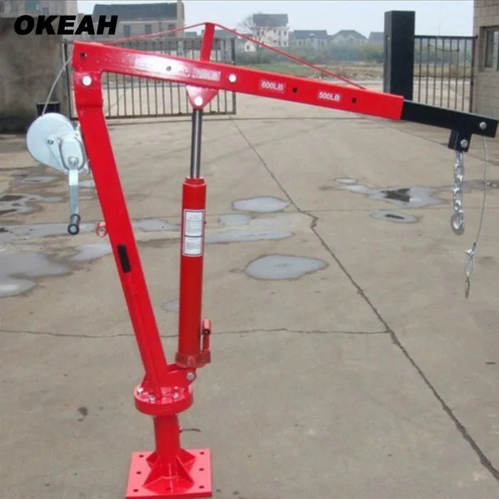 2000 LBS Pickup Truck Crane Vehicle-mounted Hydraulic Small Crane