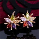 Высота: HYDE золото Цвет Романтический кристалл серьги-кольца цветок Модные свадебные серьги для Для женщин Jewelry oorbellen
