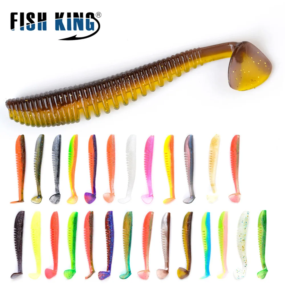 

Awaruna Fishing Lures 75mm 100mm 125mm Artificial Baits Wobblers Soft Lures Shad Carp Silicone Fishing Soft Baits Tackle