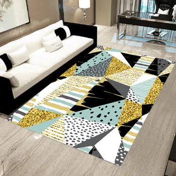

Household Printed Carpets Modern Living Room Bedroom Tea Table Area Rectangle Rug Bedside Non-slip Floor Mat Carpet