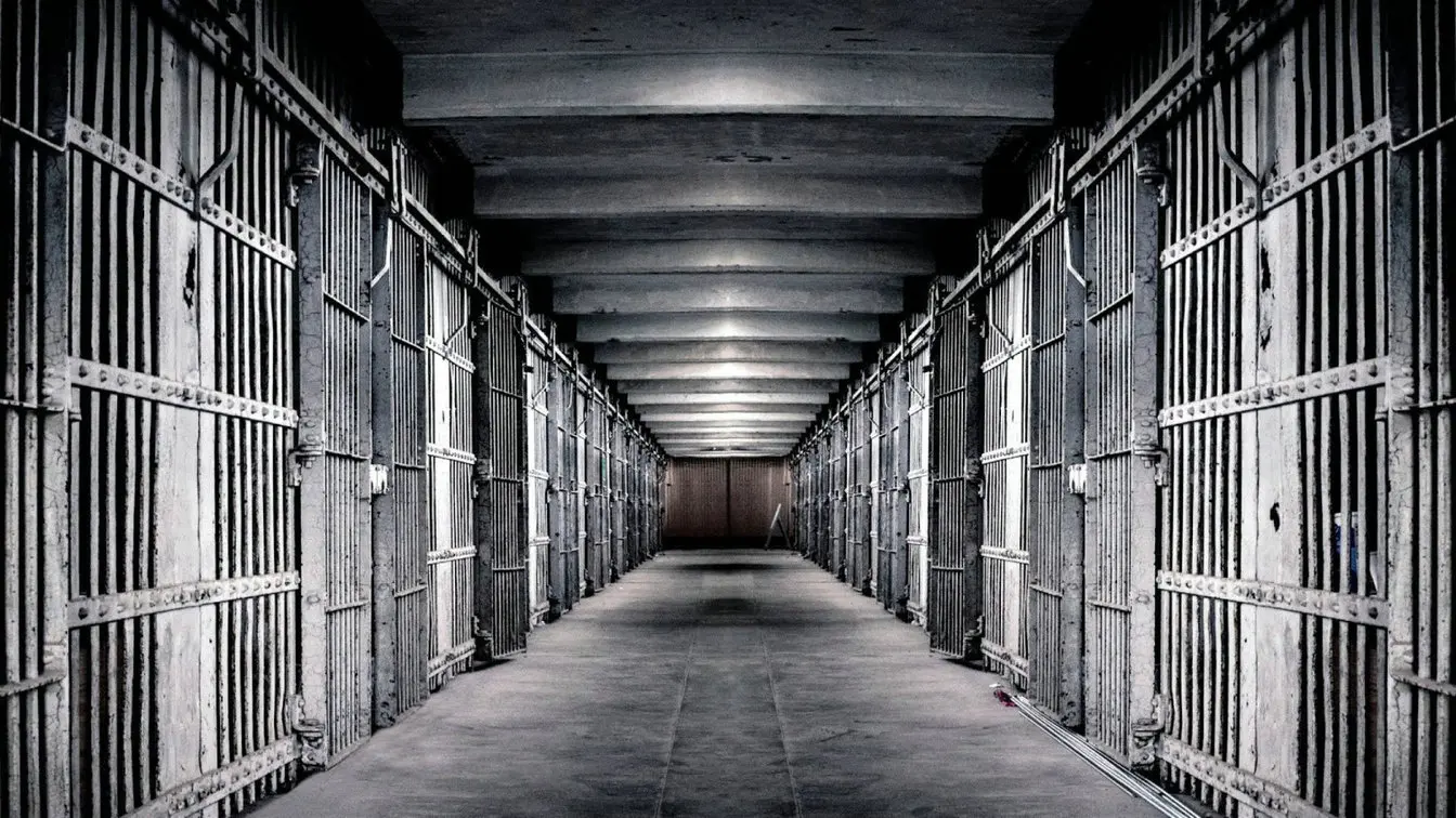 Quality Prison jail Light Hallway backdrop High quality Computer print wall...