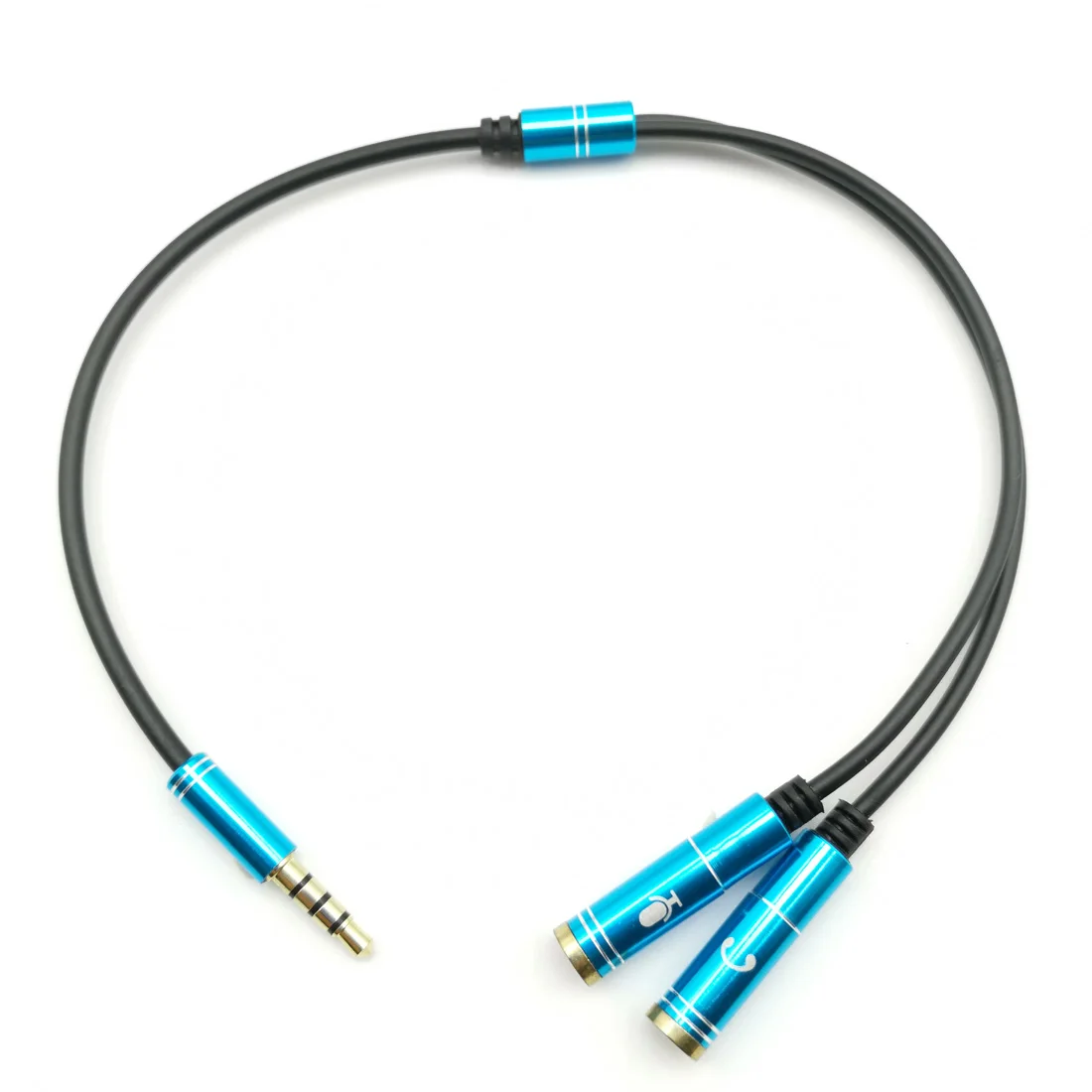 «Два в одном», аудио-адаптер с двумя 3,5 мм разъем для наушников аудио сплиттер для кабелей микрофона+ стерео штекер 2 в 1 4-полюсный разъем для подключения гарнитуры