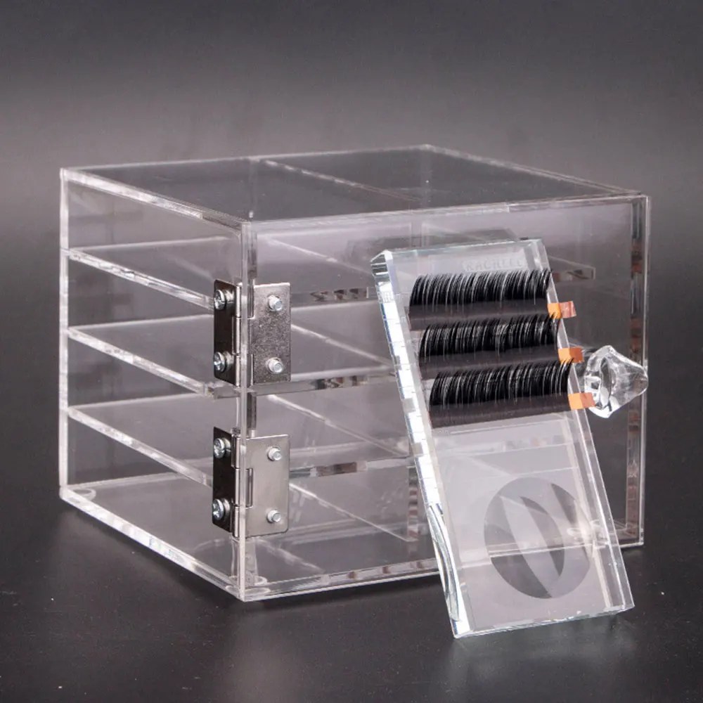 

8 Layers/6 Layers False Eyelash Extension Display Box Acrylic lashes Storage Box Makeup Cosmetic Eyelashes Display Holder Case