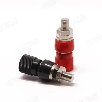 

Amass M10 terminal, pure copper, nickel plated high current 4mm socket screw panel installation