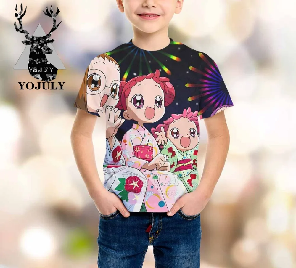 YOJULY Witch Doremi harajuku/детская одежда с 3d принтом для маленьких мальчиков и девочек-подростков детская футболка Лидер продаж, модные топы, футболки Modis A320