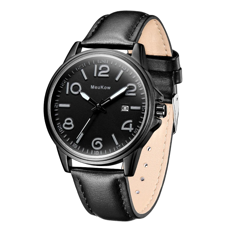 Zgo Quartz Wristwatches Black Alloy Men's Watch Fashion Casual Youth