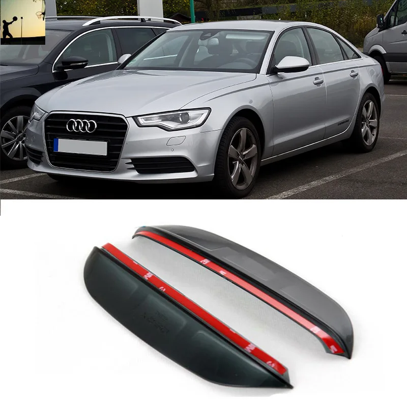 

FOR AUDI A6 C7 From 2011 to now rearview mirror rain eyebrow Rainproof Flexible Blade Protector Car Styling