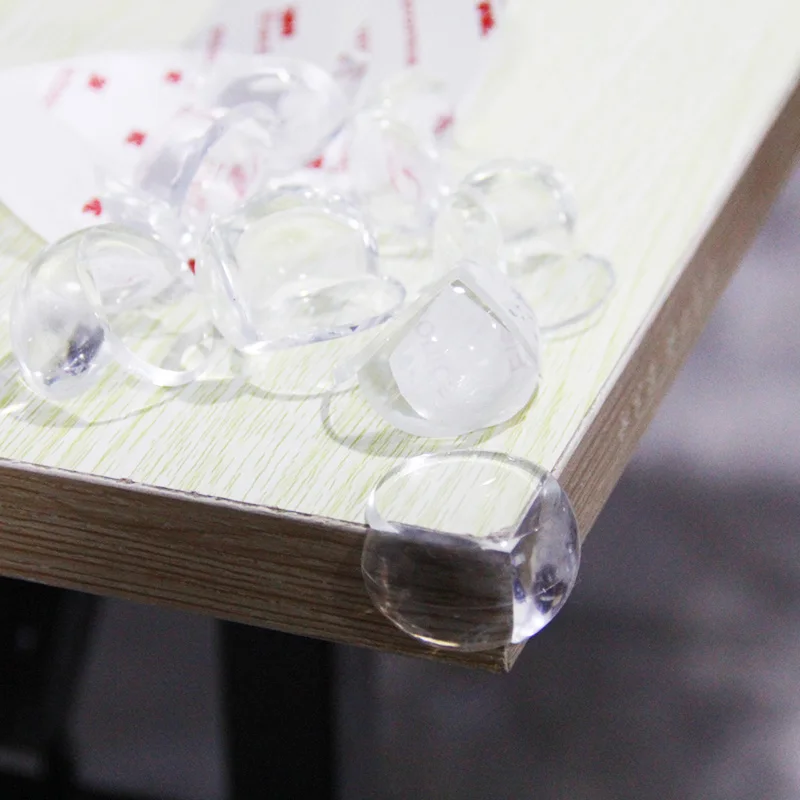 5/10/12Pcs Baby Safety Corner Protector Kids Proof Eliastic Table Corner Bumper Gaurd for Children Silicone Soft Transparent