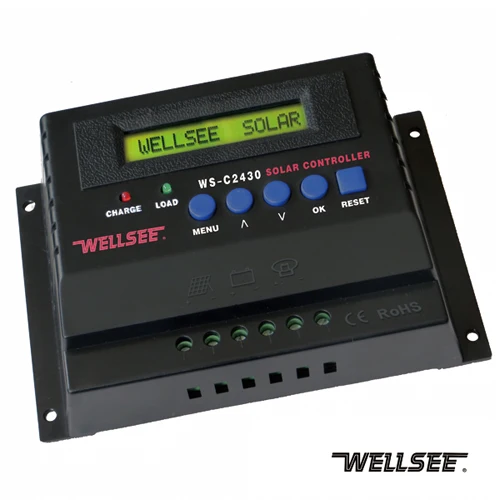 12 В / 24 30A wellsee WS-C2430 солнечный регулятор синусоида контроллер mppt солнечное