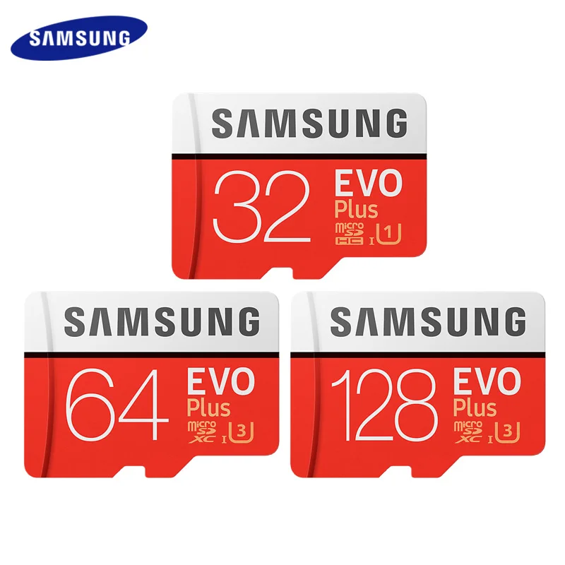 

SAMSUNG Memory Card 64G 128G 256G SDHC EVO plus MicroSD Micro SD C10 4K TF Trans Flash 32 GB Class 10 Phone Cards for go pro