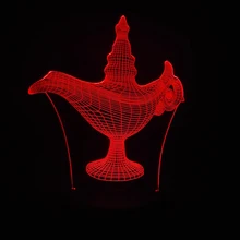 Классический мультфильм мифы Аладдин чудесная Магия 3D светодиодный USB лампа Новинка освещение Новогодний подарок кварто декоративный ночник