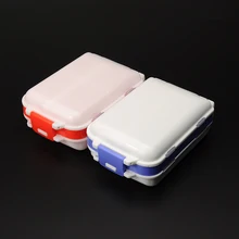 Мини коробка рыболовных крючков 4,"* 2,7"* 1," 13 отделения переносные крючки держатель для хранения рыболовных снастей синий и оранжевый высокого качества