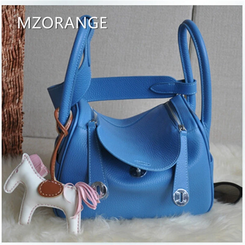 

MZORANGE 2018 New Casual genuine leather women handbags Fashion brand Lady shoulder bags nineteen color Candy Tote crossbody bag