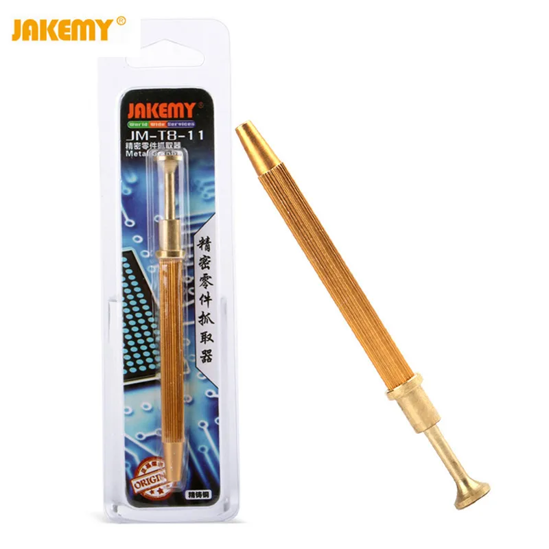 

Jakemy JM-T8-11 Precision Parts Grabber IC Chip Components Catcher Clamping Clip Pick Up Tools Four Claw Hold Tightly Hand Tools