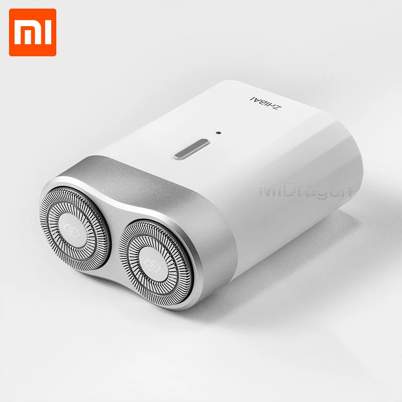 Xiaomi zhibay мини электробритва Влажная и сухая Водонепроницаемая usb type-c заряжаемый триммер для бороды бритва мини-корпус