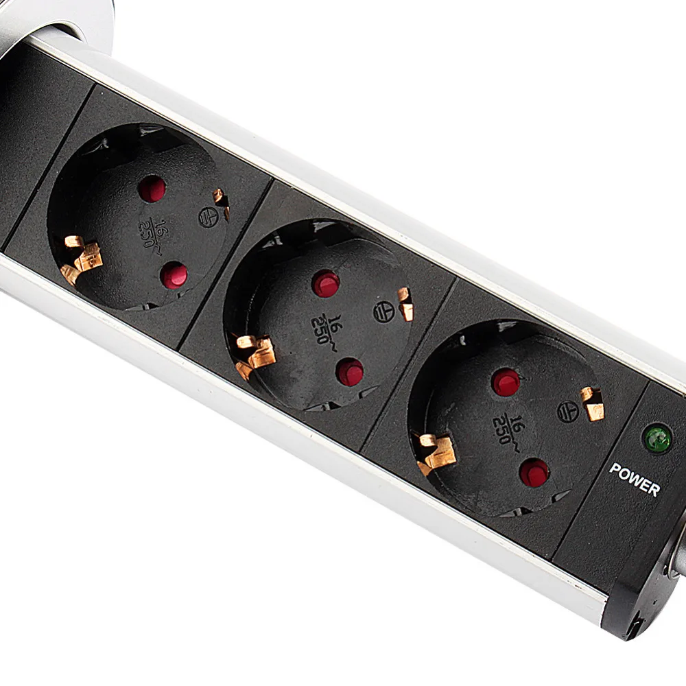 Купить в розетка розетки 220 3 гнезда выдвижной стены мощность разъем ...