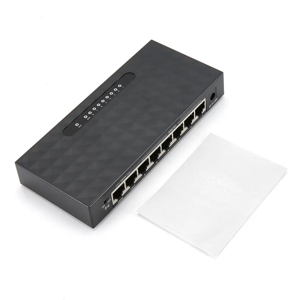 8 + 2 порта 100 Мбит/с переключатель SPOE быстрая мощность по Ethernet коммутатор сетевой