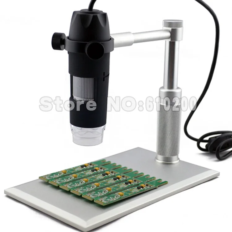 free shipping 1 500X zoom USB Digital Microscope + Aluminium Stand