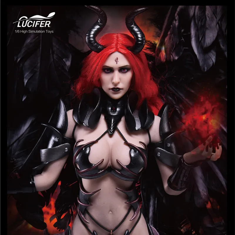 

Estartek Lucifer LXF1701 1/6 Fallen Wings Witch Armor Costume for 12inch Collction Action Figure for Fans Holiday Gift