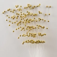 10 шт. белый/Золотой/Серебряный цветочный букет/проволока/Свадебные украшения Скрапбукинг искусственные жемчужные цветы