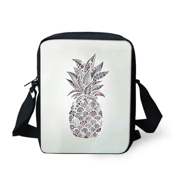 

THIKIN Small Cartoon Cactus Pineapple Printed Women Ladies Messenger Bag Girls Mini Bags Cute Kids Crossbody Bags Ladies Handbag