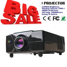 Free shipping !!Factory Wholesale TV LED projector HD projector support 1080P resolution big screen