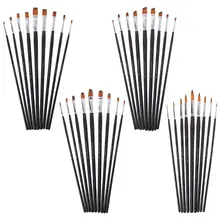 9 шт. художественный Рисунок набор кистей для масла акриловые кисти для акварели Набор нейлон для рисования волос художественные принадлежности ремесло