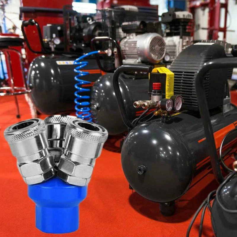 

Workshop Attachments Air Hose Compressor Coupler adapter Coupling Quick Connector Alloy Steel Parts Convenient