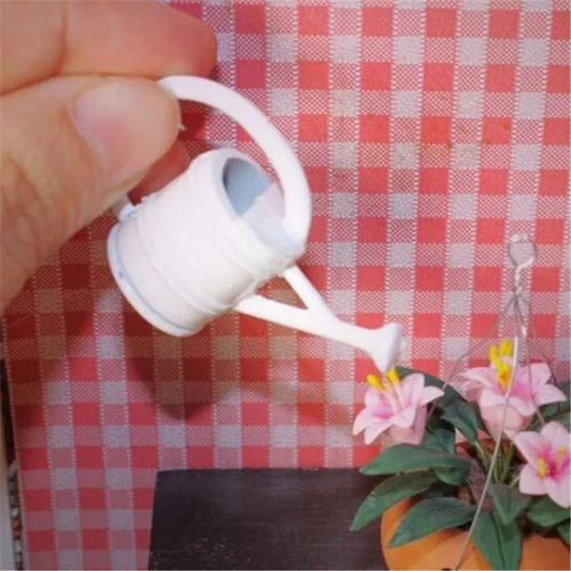 1:12 Scale White Flower Kettle Dollhouse Miniature Re-ment Doll Home Scene | Дом и сад