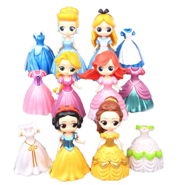 Disney Princess Figure Pvc Model Cinderella  Disney Princess Figurines Set  - Disney - Aliexpress