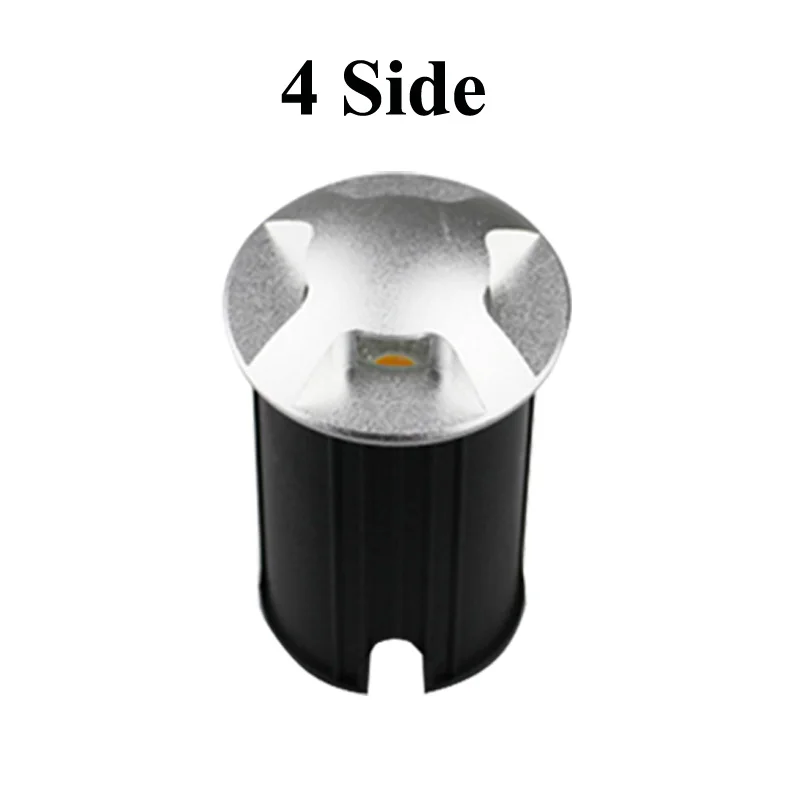 4 Side IP67 DC12V Наружное освещение 1 Вт 3 Вт садовый двор ступенчатая лестница напольная палуба светодиодный встраиваемый подземный прожектор 220 В - Испускаемый цвет: 4 Side